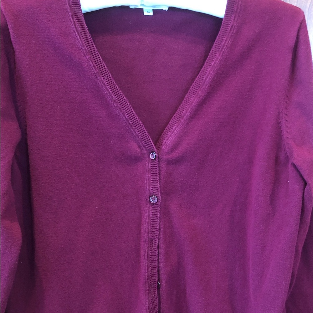 Northern Reflections Deep Burgundy Cardigan Sweater